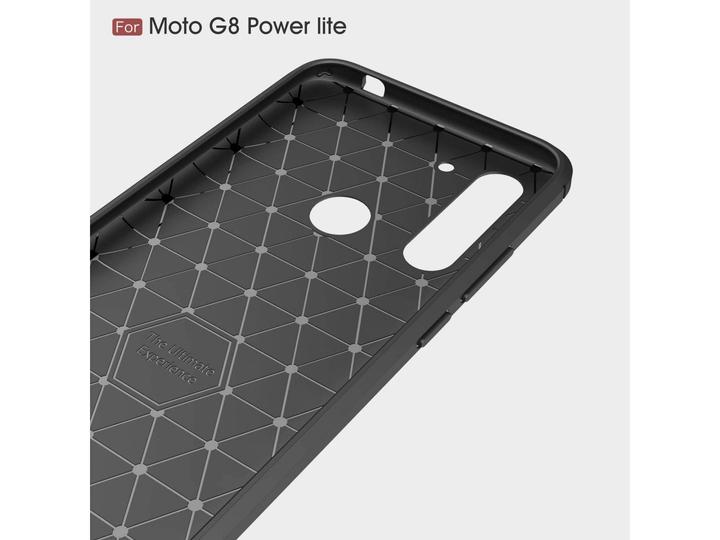 Actual product image Screenguard Motorola Moto G8 Power Lite Cover Carbon Brushed Soft TPU (Motorola Moto G8 Power Lite)