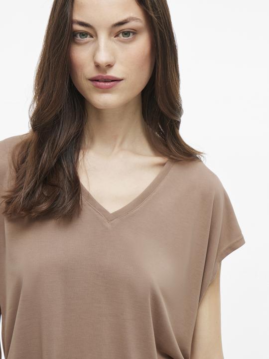 Actual product image Vila V-neck top with short sleeves (S)