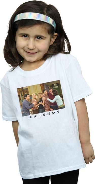 Actual product image Friends Girls Group Photo Apartment Cotton T-Shirt (116)