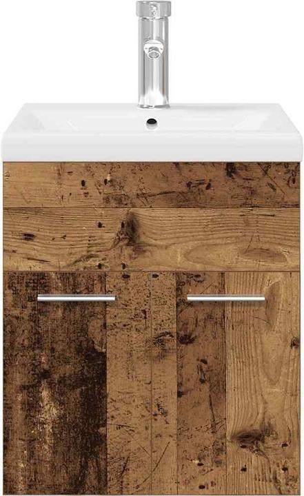 Produktbild VidaXL Waschbeckenunterschrank mit Einbaubecken und Wasserhahn Bad Waschtisch