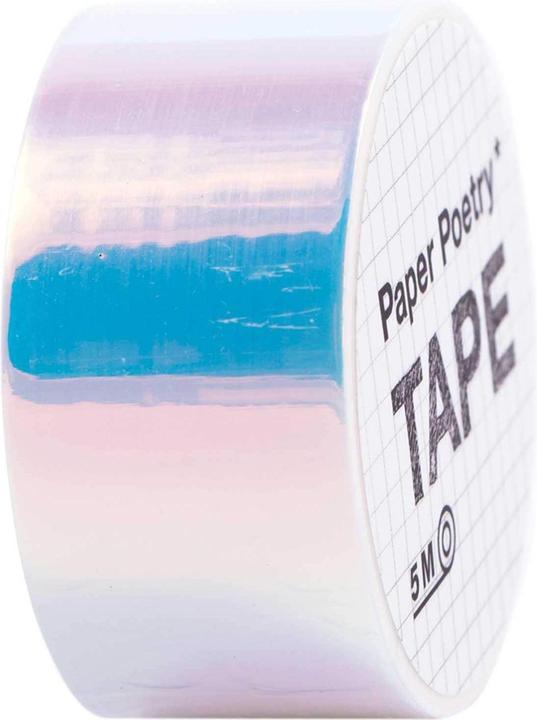 Image du produit Rico Design Ruban adhésif Mirror Rainbow Tape blanc (19 mm)