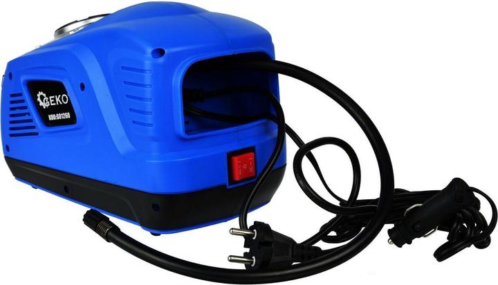 Actual product image GEKO Mini Compressor with Battery 12V/230V 100W