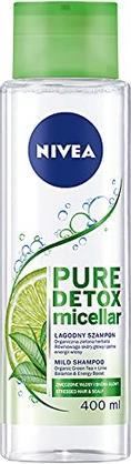 NIVEA Pure Detox Micellar Mild Hair Shampoo 400ml (400 ml, Liquid shampoo)