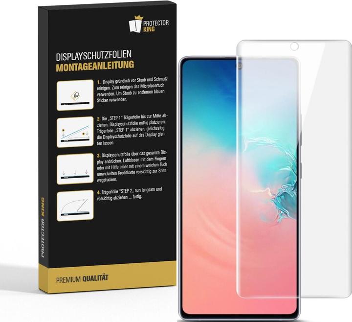 Actual product image Protectorking 3x Panzerfolie Anti-Shock HD Klar (3 Piece, Samsung Galaxy Note 10 Lite)