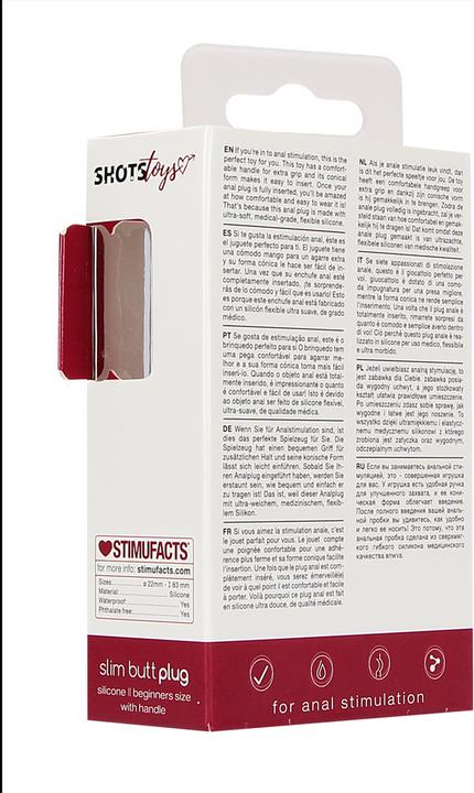 Actual product image Doc Johnson Slim Butt Plug