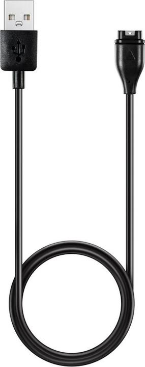 Apfelkiste Garmin Fenix/Forerunner USB Ladeclip – Ladekabel für Smartwatches (Schwarz, 1m)