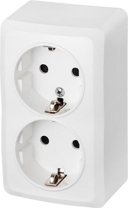 Elektro-Plast Elektra-Plast BERG Socket outlet Double Schuko N/T 2x2P+Z 16A (3738-00)