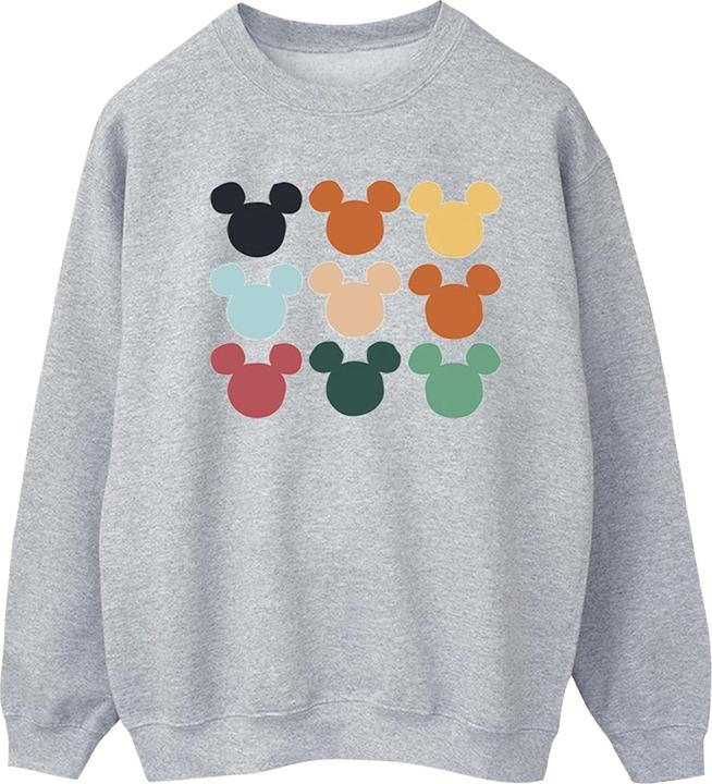 Actual product image Disney Womens/Ladies Mickey Mouse Heads Square Sweatshirt (XXL)