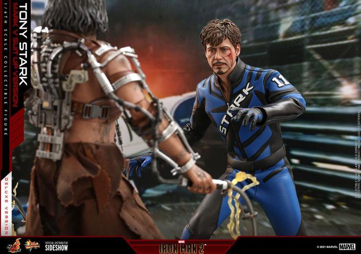 Immagine prodotto Hot Toys Movie Masterpiece 1/6 Tony Stark (versione con tuta del marchio V) Deluxe