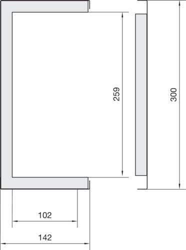 Actual product image Hager TEH FWK3 99260 0 VERZ FWK duct 142X300mm (100 cm)