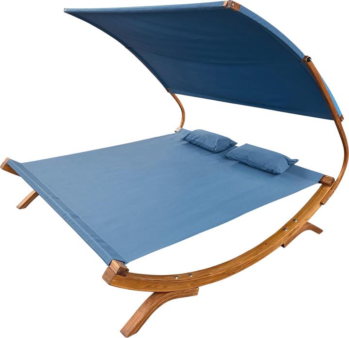 Actual product image Axi Mallorca Double Bed with Parasol Blue (200 cm)