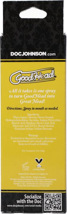 Immagine prodotto Doc Johnson GoodHead™ Juicy Head Spray Bocca Secca - Ananas (59 ml)