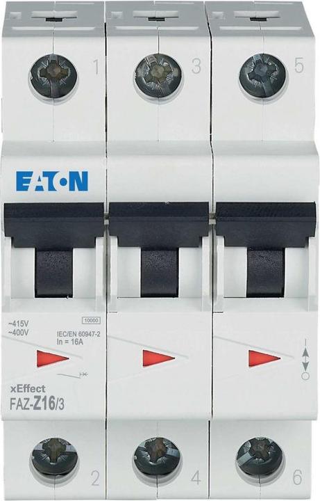 Actual product image Eaton MOE FAZ-Z16/3 Circuit breaker 16A 3p Z-Char