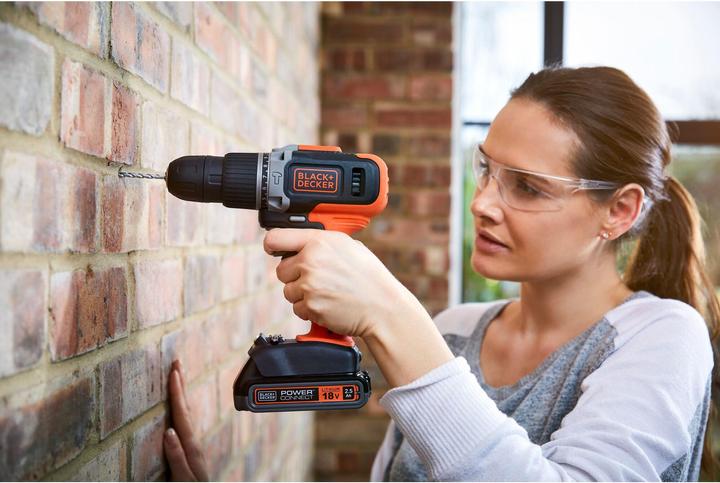 Actual product image Black & Decker Black+Decker BCD003C2KQW Impact drill 18V incl. case (Rechargeable battery operated)