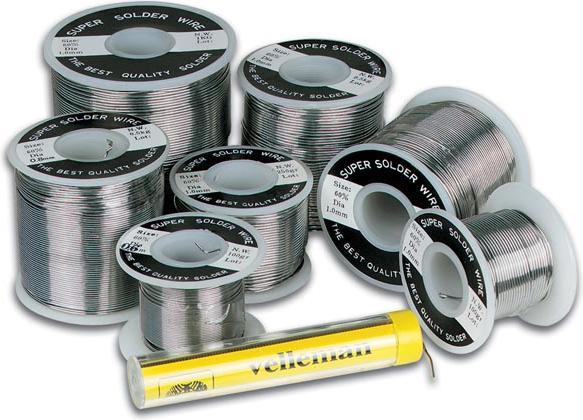 Actual product image Velleman Lead-Free Solder Sn 99.3% Cu 0.7% 0.8mm 500G (Spare)