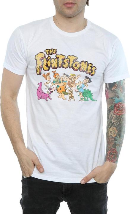Immagine prodotto The Flintstones Group Distressed Maglietta Uomo (M)
