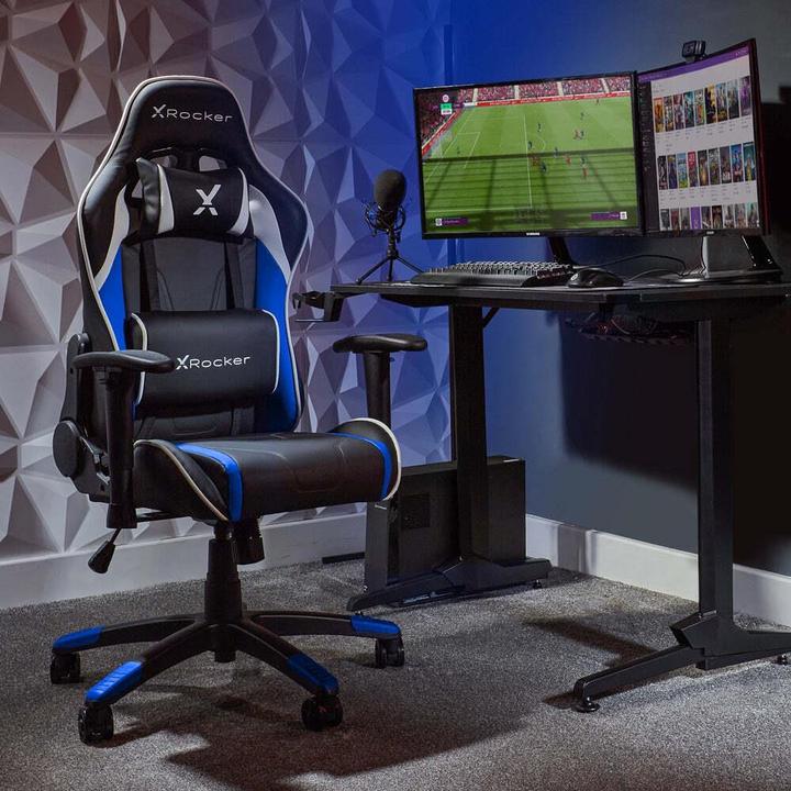 Image du produit X Rocker Chaise de jeu eSports compacte Agility JR Noire/Bleue