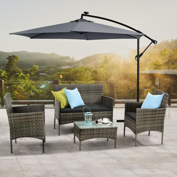 Produktbild Juskys Polyrattan Sitzgruppe Fort Myers