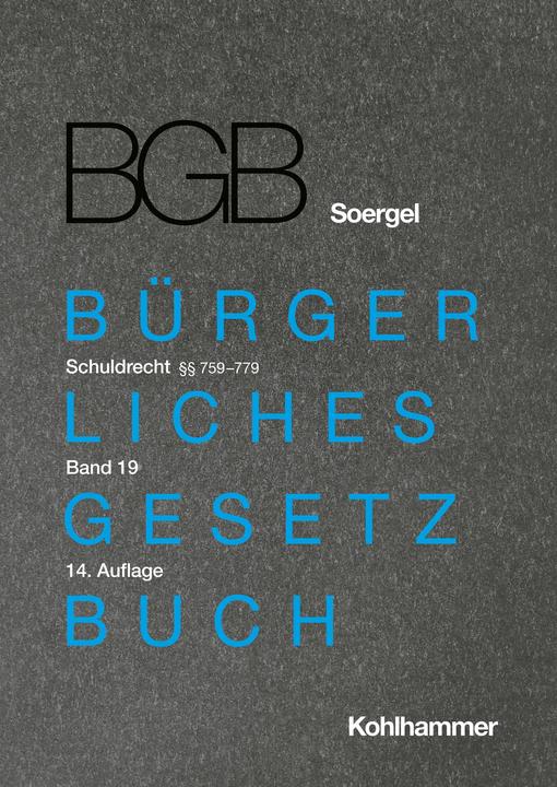 Produktbild Kommentar zum Bürgerlichen Gesetzbuch mit Einführungsgesetz und Nebengesetzen (BGB) (Soergel) (Deutsch, Peter Gröschler, Franz Häuser, Stefan Brodmerkel, Michael Matthiessen, Hans-Theodor Soergel, 2024)