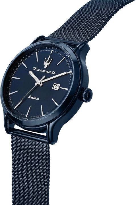 Produktbild Maserati R8853149001 Blue Solar 45mm 10ATM (Analoguhr, 45 mm)