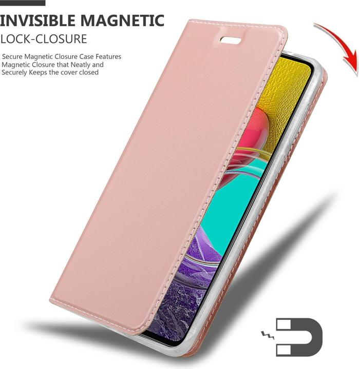 Actual product image Cadorabo Classy Book Case for Samsung Galaxy M53 5G (Samsung Galaxy M53 5G)