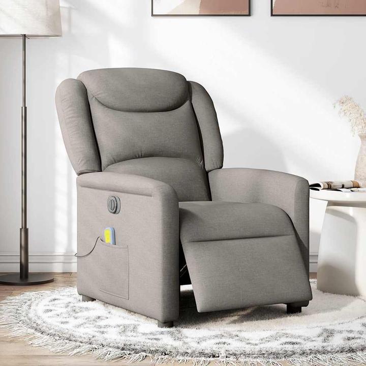 Produktbild VidaXL Massagesessel Elektrisch Taupe Stoff