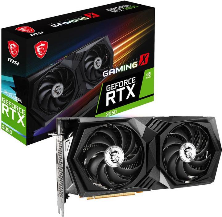 Actual product image MSI GeForce RTX 3050 GAMING X (8 GB)
