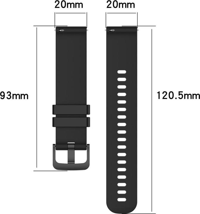 Produktbild König Design Sport Ersatz Armband für Garmin Venu SQ 20mm Silikon Band Loop Uhrenarmband Neu (Silikon)