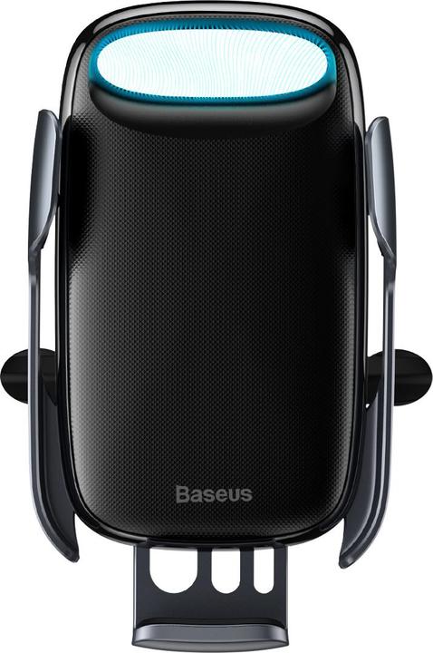 Actual product image Baseus Milky Way gravity car mount with Qi 15W induction charger black