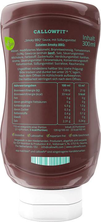 Actual product image Callowfit Smoky BBQ (450 g)