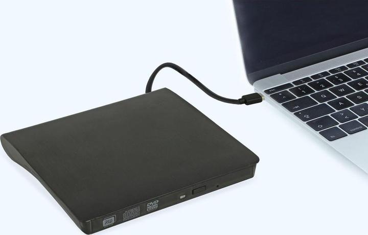 Actual product image Delock External enclosure for 5.25" Slim SATA drives 12.7 mm to SuperSpeed USB 5 Gbps Type-A connector (5.25")