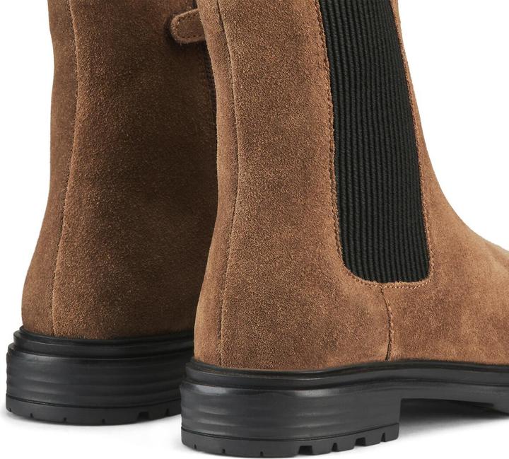 Actual product image La Redoute Collections Lederboots mit Reissverschluss und Dehneinsatz (34)
