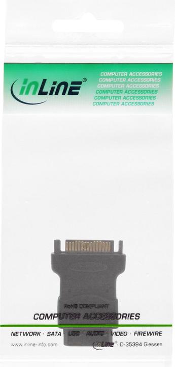 Produktbild InLine 4-Pol Molex Stromadapter an SATA-Strom