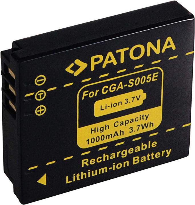 Actual product image Patona Battery f. Panasonic CGA-S005E (Rechargeable battery)