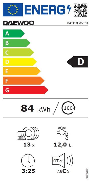 Energie-Label Daewoo DA1B3FW2CH