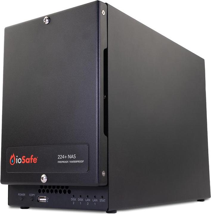ioSafe 224+ NAS HDD Diskless, 2YR hardware warranty, EU+UK