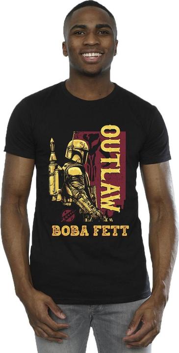 Immagine prodotto Star Wars The Book Of Boba Fett Distressed Outlaw Maglietta Uomo (XXL)