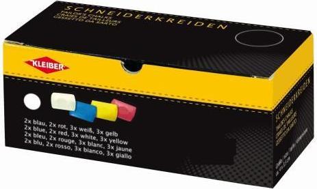 Kleiber Craie de tailleur, set de 10, couleurs assorties