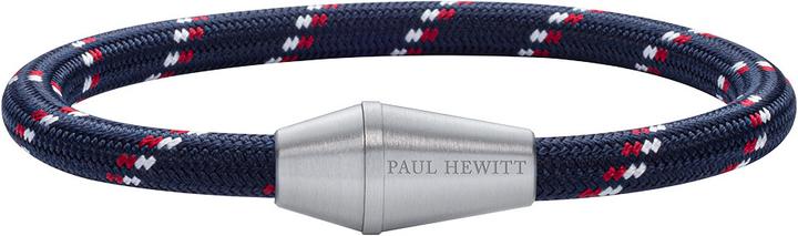Produktbild Paul Hewitt Bracelet Conic Silver Nylon Navy Blue Red White M (19 cm, Nylon)