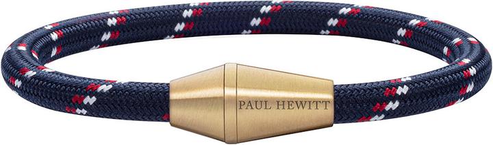 Produktbild Paul Hewitt Bracelet Conic Brass Nylon Navy Blue Red White M (19 cm, Nylon)