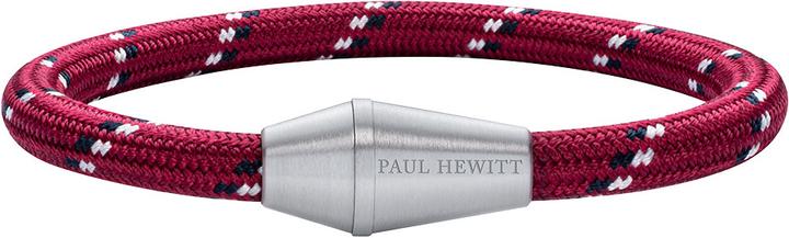 Actual product image Paul Hewitt Bracelet Conic Silver Nylon Red Black White XL (21 cm, Nylon)