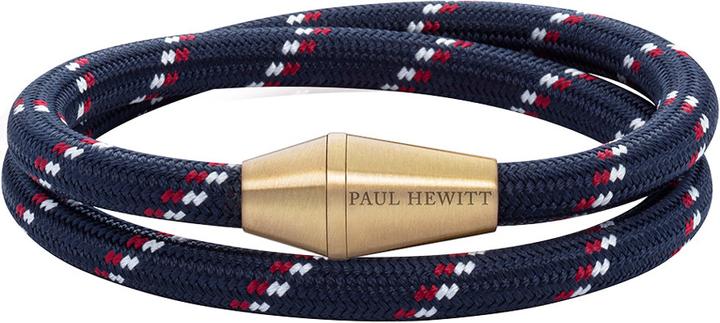 Produktbild Paul Hewitt Bracelet Conic Wrap Brass Nylon Blue Red White M (38 cm, Nylon)