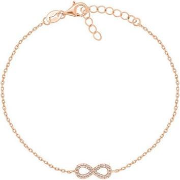 Produktbild Brilio Silver - Bronze silver bracelet with zircons Infinity BR42R