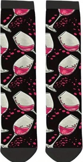 Produktbild Musthaves Socken Motiv Wein (38 - 45)