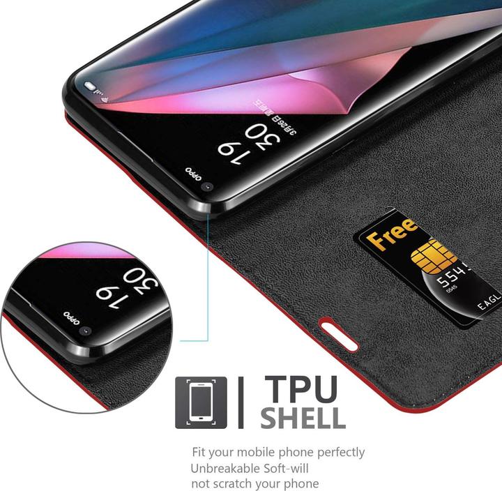 Image du produit Cadorabo Book Invis. Étui magnétique (Oppo Find X3 Pro)
