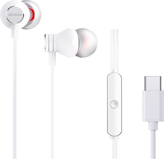 Actual product image Aiwa Headphones USB-C Estm-50 White