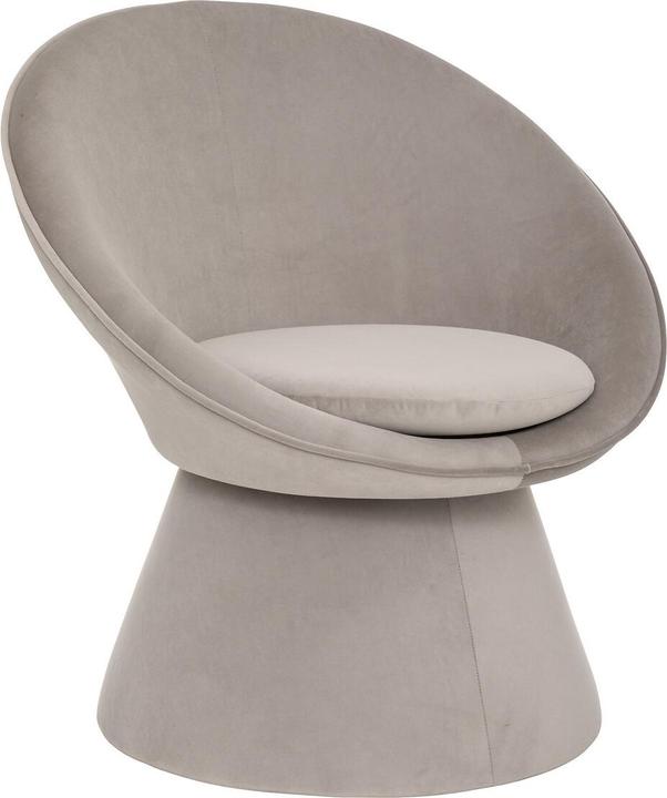 Actual product image Atmosphera Armchair velvet plopi gr, grey