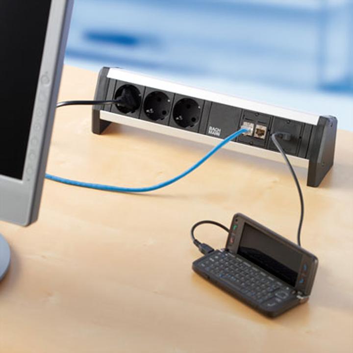 Image du produit Bachmann Cordon d'extension DESK (3 x, CEE 7/4, 0.33 m)