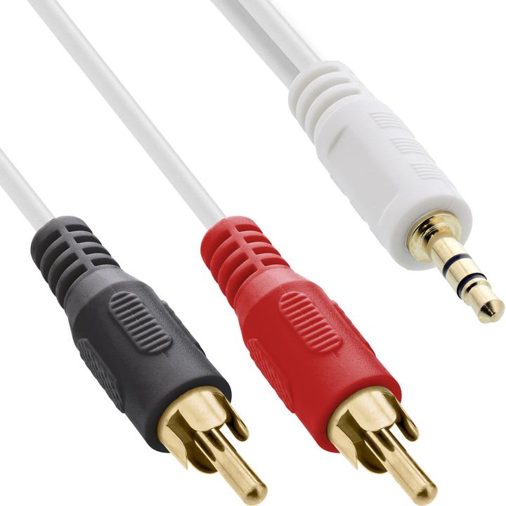Productafbeelding InLine Cinch/jack kabel (10 m, RCA, 3,5 mm aansluiting (AUX))