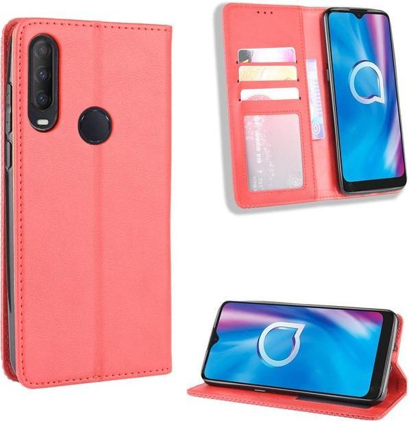 Produktbild MU Classic Retro Leder Bookcover Series (Alcatel 1S (2020), Alcatel 3X (2020))